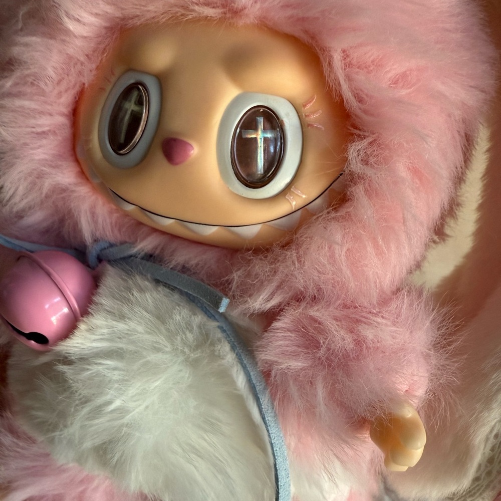 Long Ears Custom Bunny Pink & White w/ Barrett & Bell - Picture 5 of 8